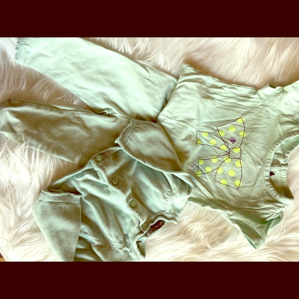 Baby Gap three piece sweater set
